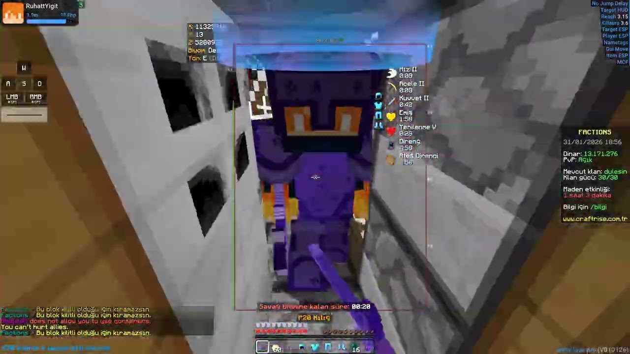 Craftrise Factions edit avı randomlara ders