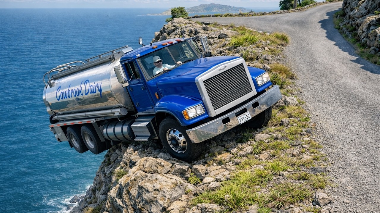 Truck Hanging Over The Cliff Of Death😱 | BeamNG.drive