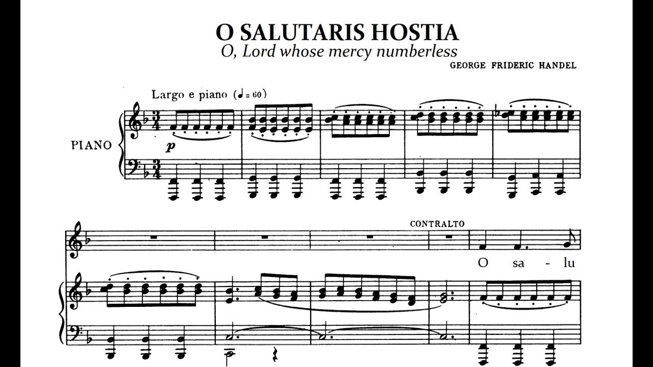 G.F. Handel - O Salutaris Hostia