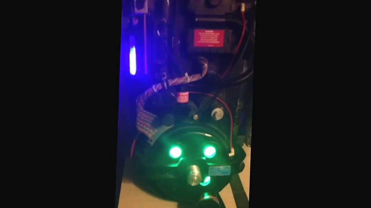 Finished proton pack with the full GBFans kit.
