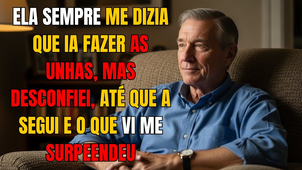 ELA sempre ME DIZIA que ia FAZER AS UNHAS, mas DESCONFIEI, até QUE A SEGUI e o QUE VI me SURPEENDEU