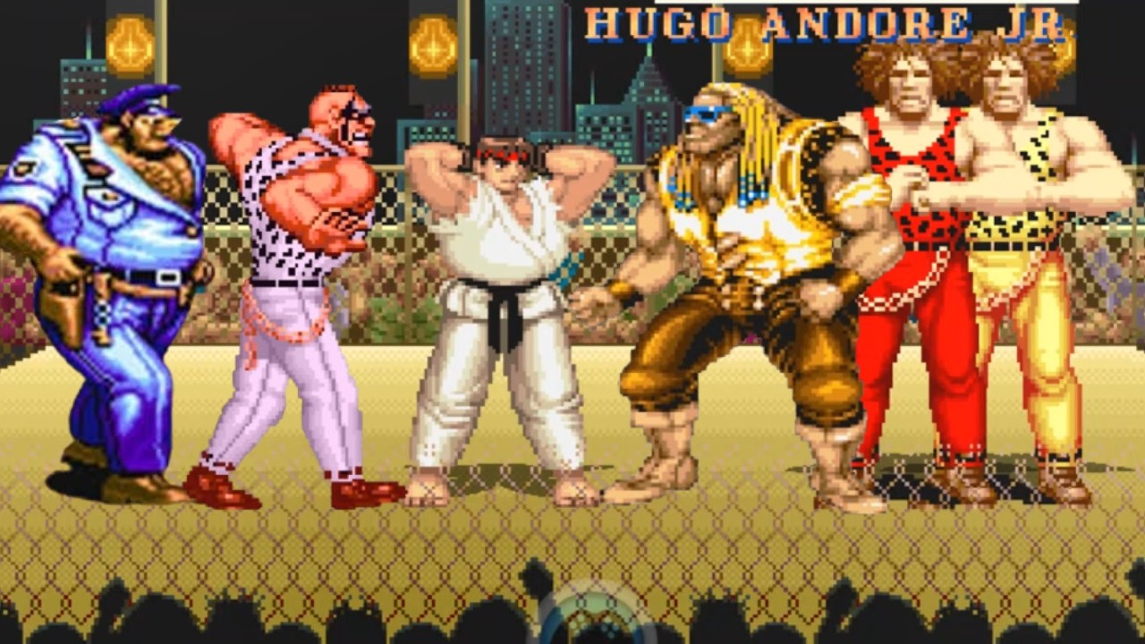 RYU vs FINAL FIGHT BOSSES SF2