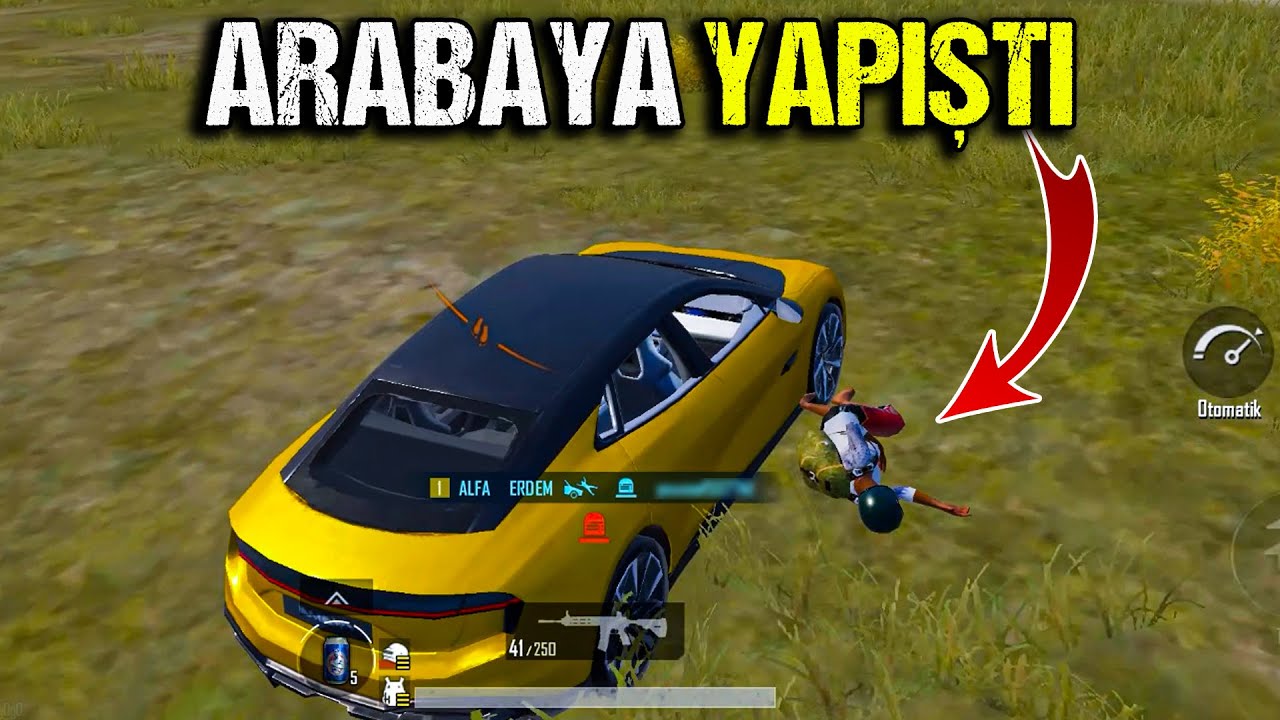 RAKİP ARABAYA YAPIŞIP S&Uuml;R&Uuml;KLENDİ !