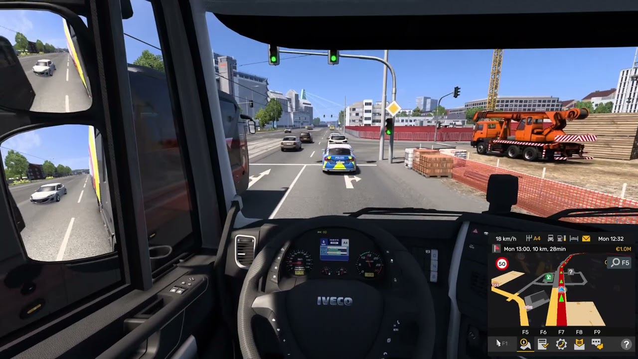 Potted Flower Transport from Luxembourg to Germany 🇱🇺➡️🇩🇪 224 km Iveco Truck in ETS 2 №5