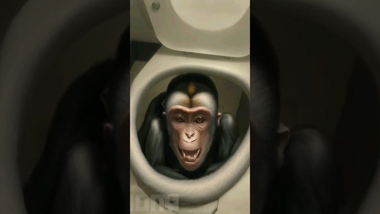 skibidi toilet as a monkey #skibidi #skibiditoilet #skibidibopyesyesyes #memes #shorts #ytshorts #ai