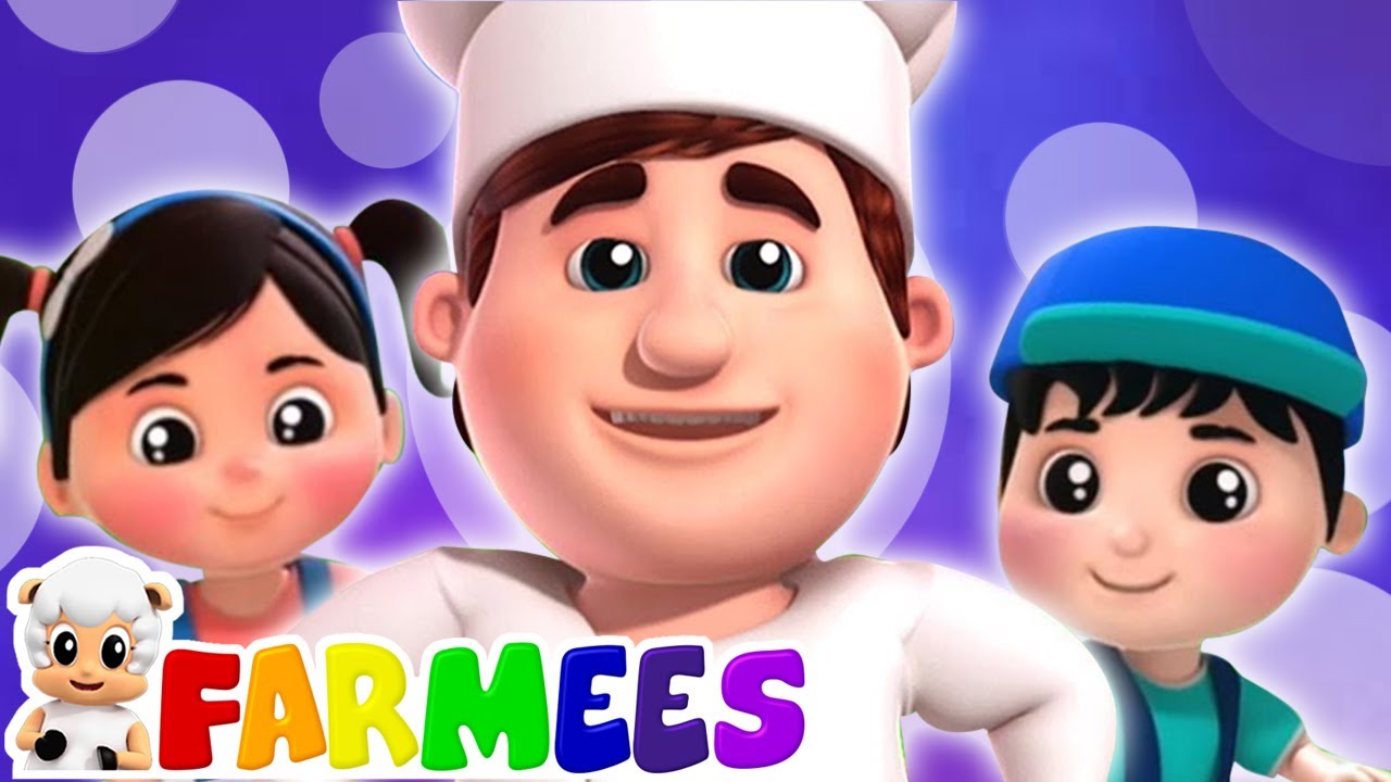O homem bolo | Canção infantil | Musica para bebes | Farmees Português | Desenhos animado