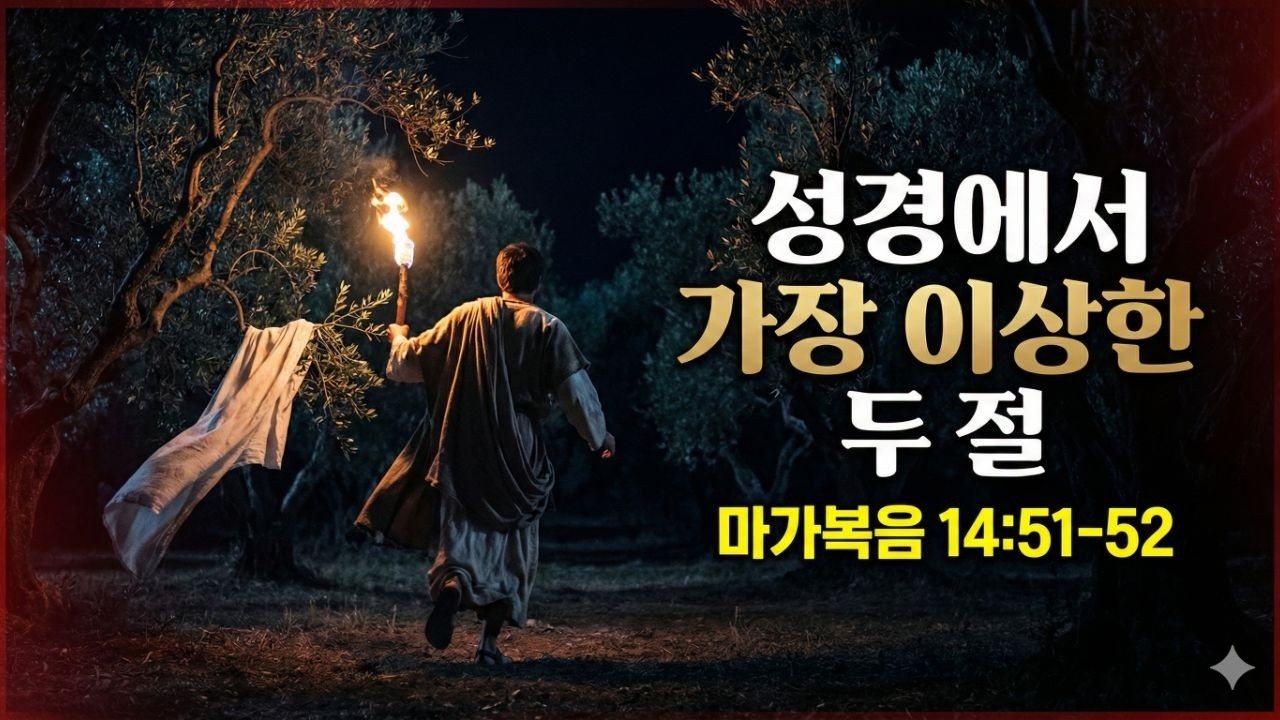 성경에서 가장 이상한 두 절 — 벌거벗고 도망친 청년의 정체 | 마가복음 14:51-52