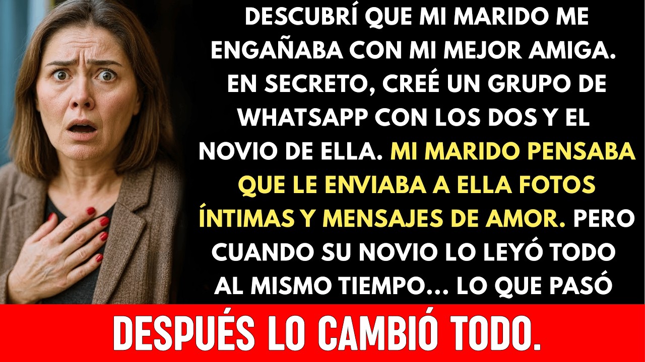 Mi marido le enviaba mensajes íntimos a mi mejor amiga, pero quien los recibió fue su novio. Yo c...