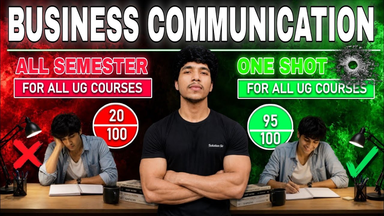 Business Communication One Shot 🎯 | All Semesters | All Courses | DU SOL