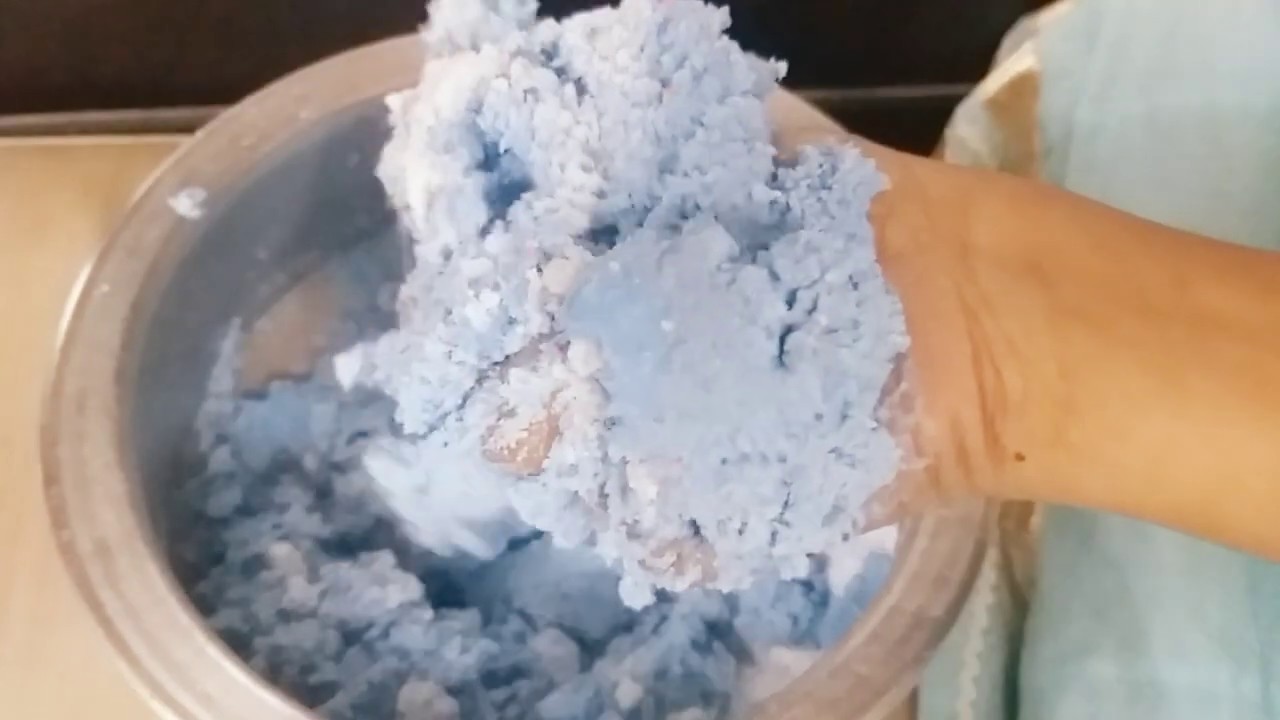 Asmr laundry powder paste hand play