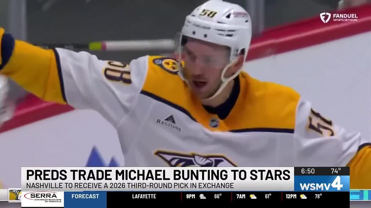 Predators trade Bunting, recall three from Milwaukee amid roster overhaul