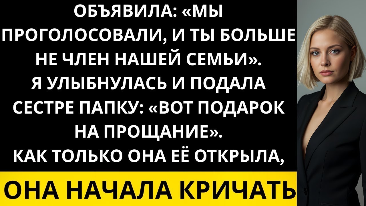 «На семейном празднике моя сестра сказала  “Ты больше не часть этой семьи”  Но потом…