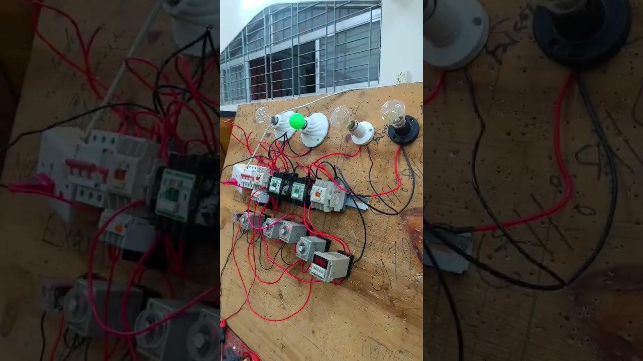 automatic reverse forward starter @eeetrainer #experiment #electrical #forwardreverse