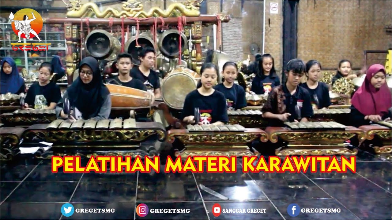 Pelatihan Materi Karawitan Sanggar Greget