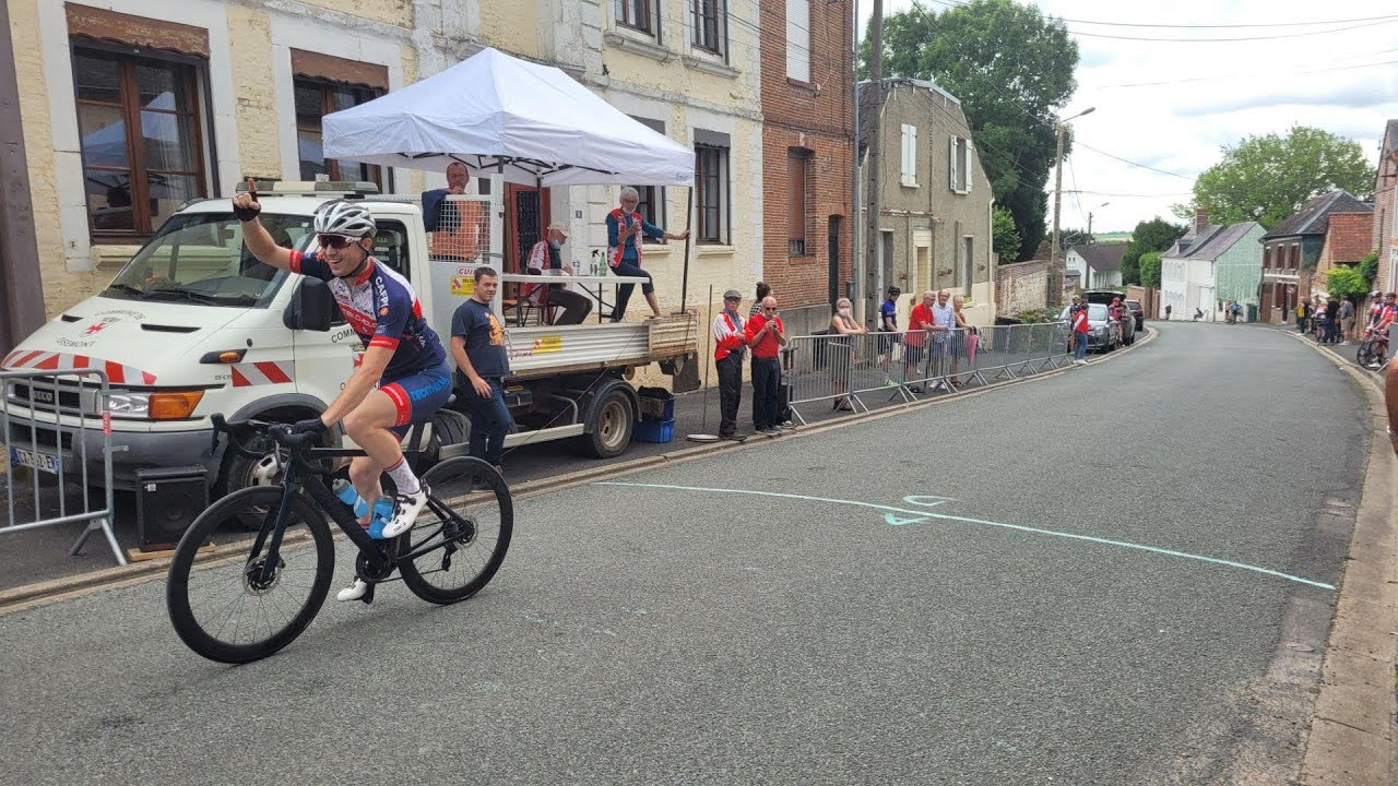 Victoire en solitaire Course Cycliste Oisemont Immersion GOPRO