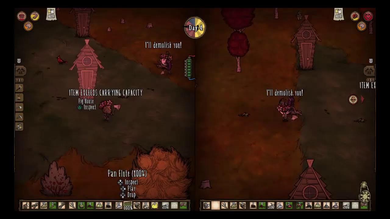 First Split Screen of Don´t Starve Together!!!