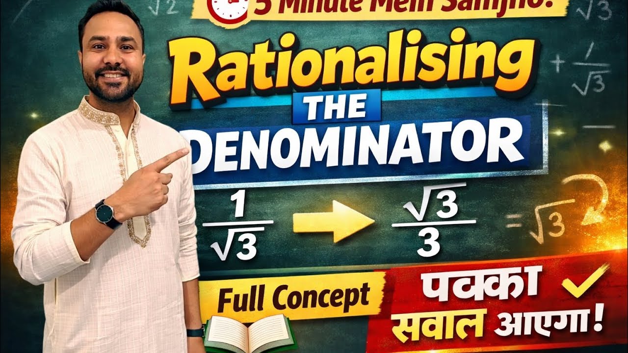 Rationalising the denominator-aasan trike se samjhe
