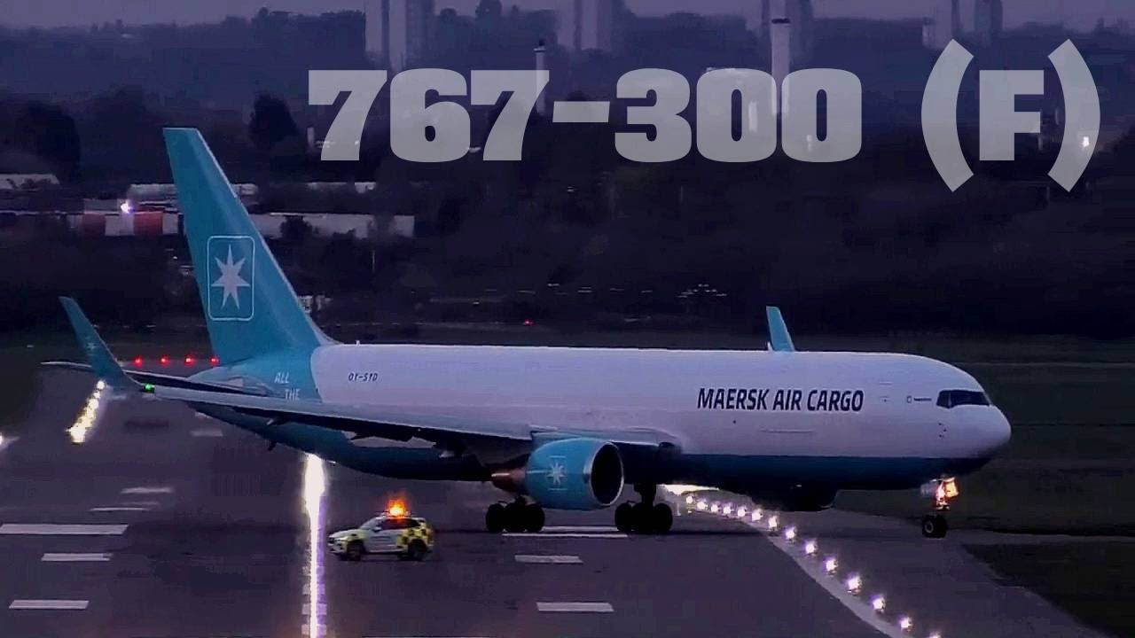 MAERSK AIR CARGO BOEING 767-300(F) Arrival & Departure ✈️ Birmingham Airport ( BHX )