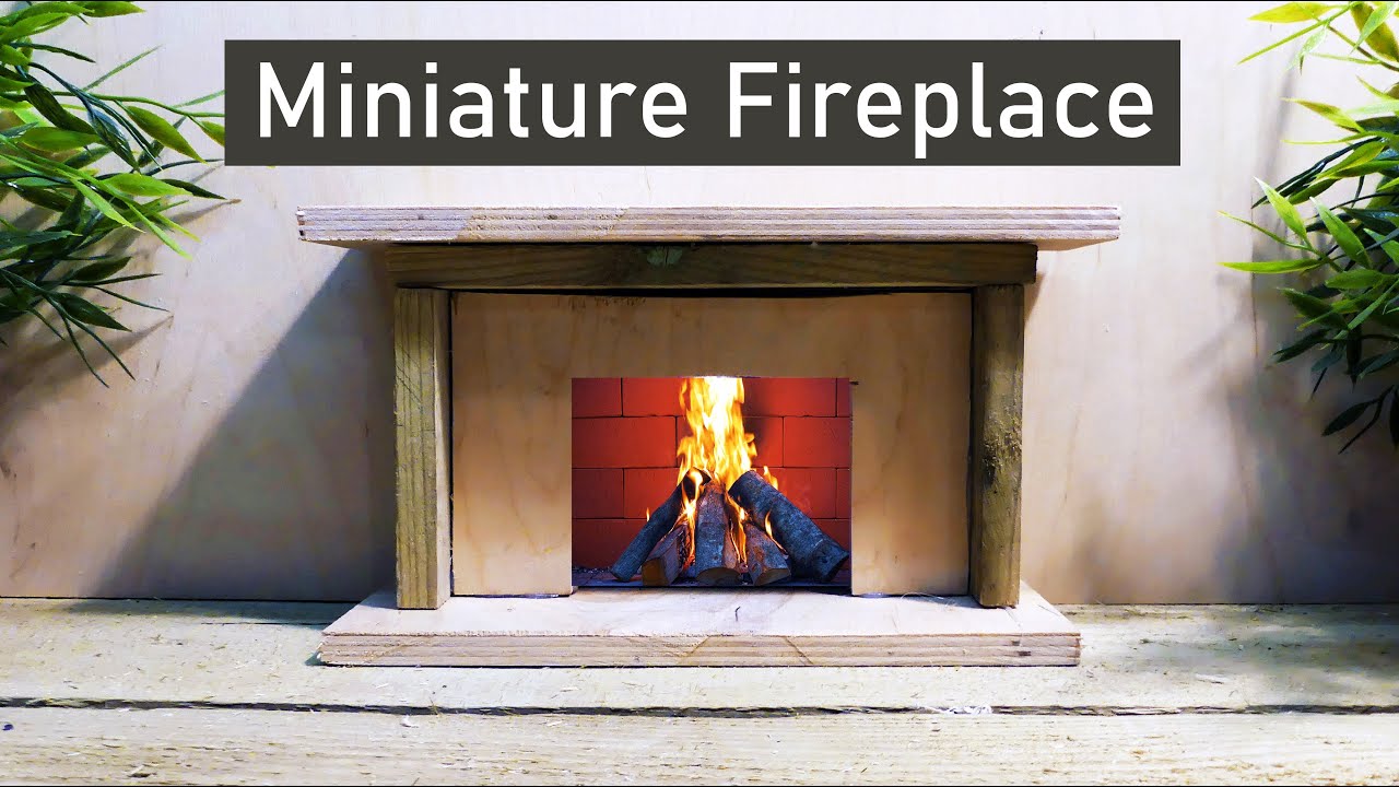 DIY Miniature Fireplace // How to Build a Mini Fireplace Tutorial