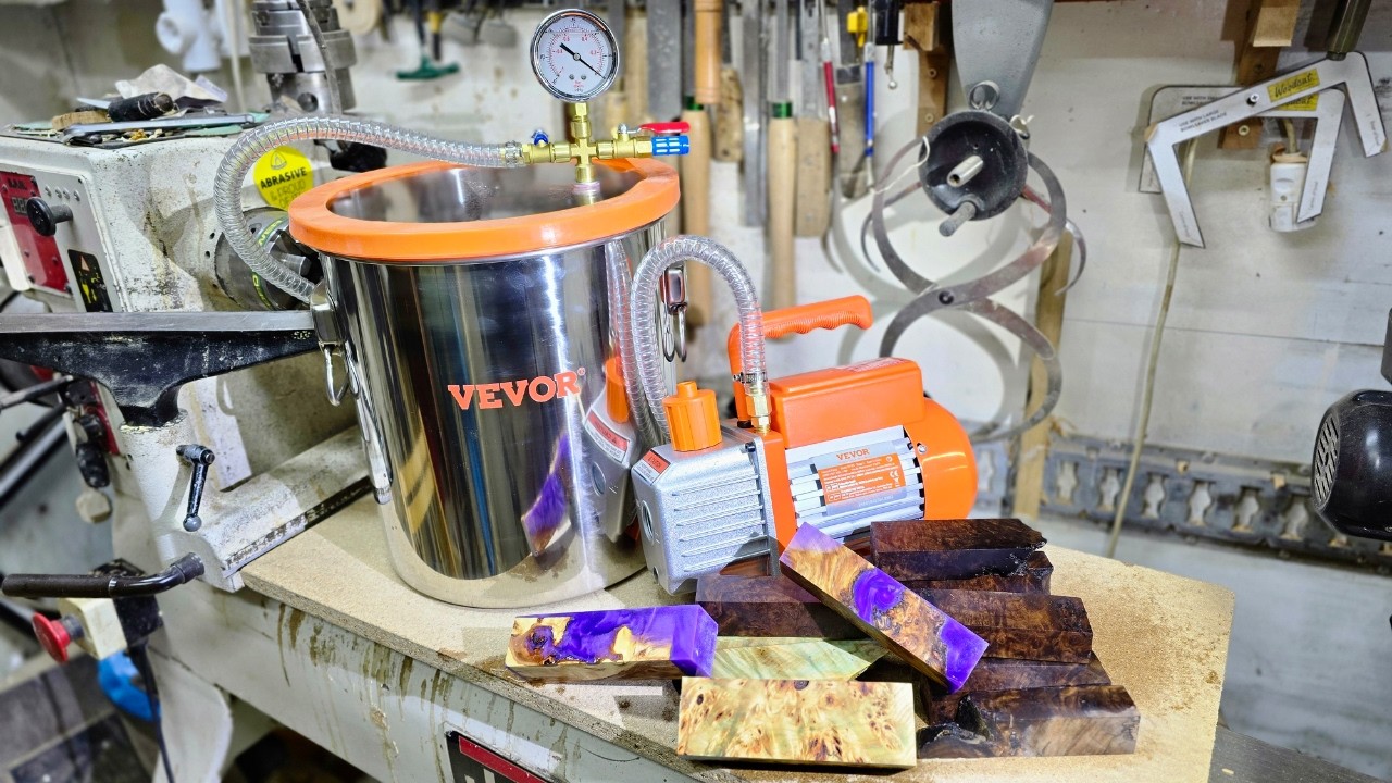 Wood Stabilizing for Pens & Knife Handles | Testing VEVOR Vacuum Chamber & Pump