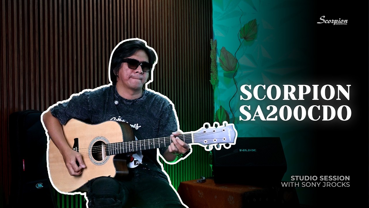 Scorpion Studio Session: Sony J-Rocks - Demo Akustik Scorpion SA200CD-O | Dreadnought Cutaway OS-1