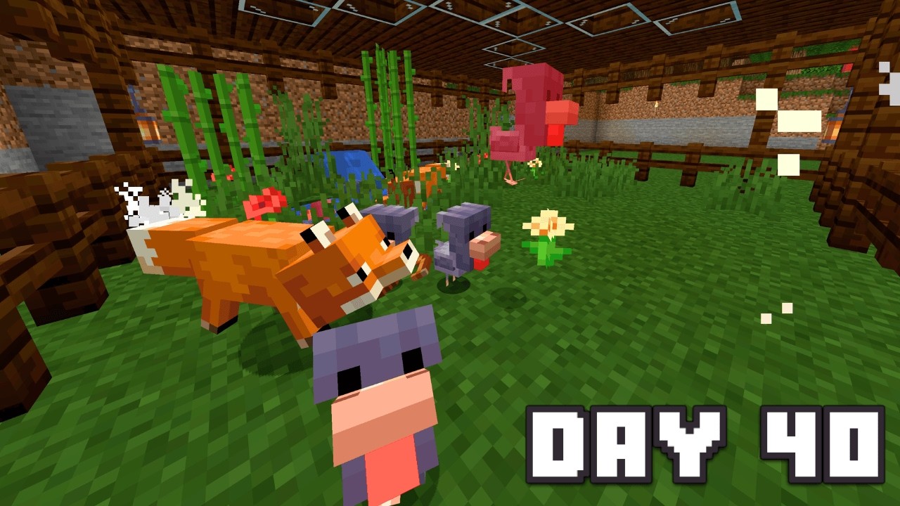 Foxes attacked my chickens | Daily Minecraft Challenge