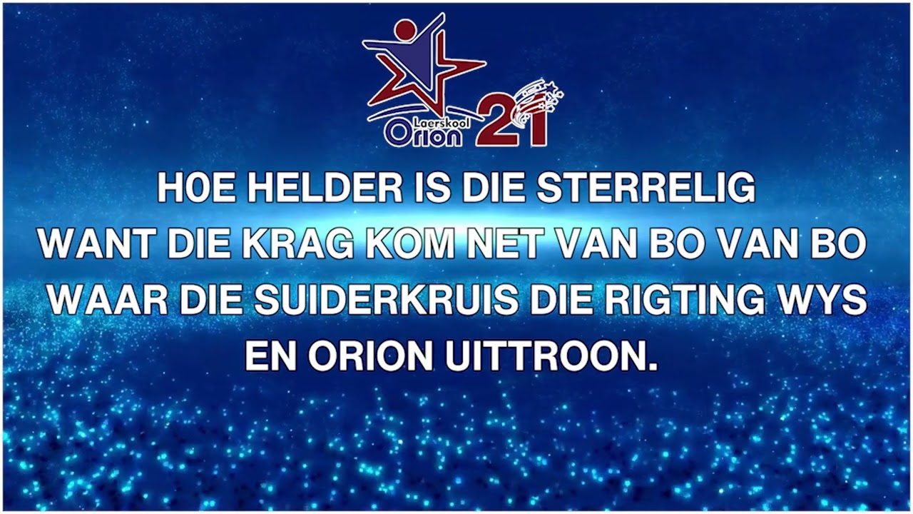 ⭐Laerskool Orion Skoollied⭐