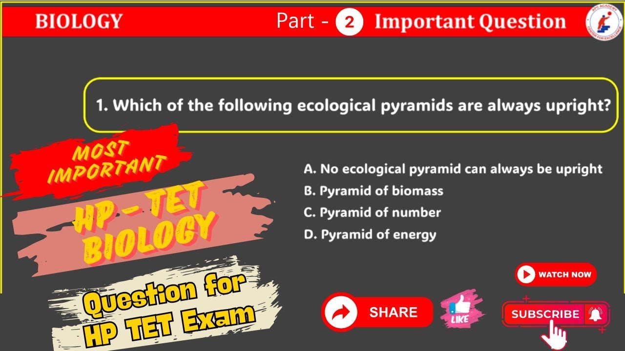 HP-TET || BIOLOGY || PART - 2 || Most Important Questions + PYQ #hptet2024 #apcacademy #biology