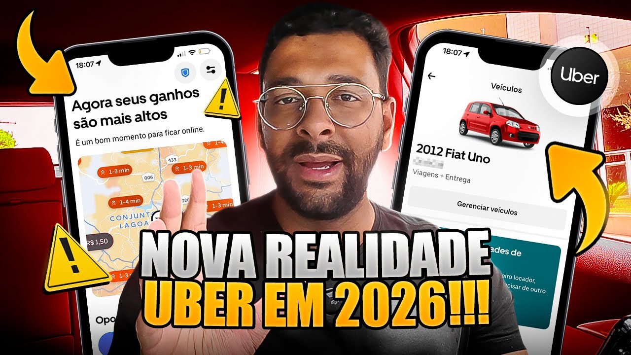 Nova realidade Uber para 2026 [assista se ainda quiser ter lucro]