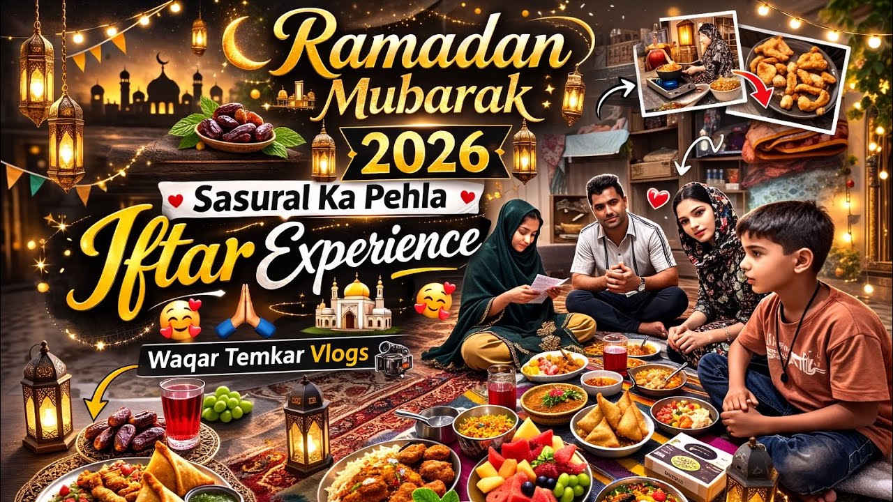 💫Ramadan Mubarak ✨2026 ||  Sasural Ka Pehla Iftar Experience 🕌 || Waqar Temkar Vlogs #ramzanvibes 