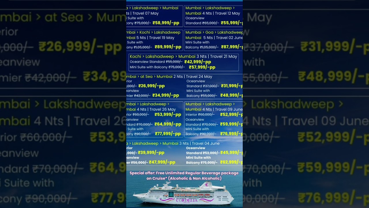 Cordelia Cruise Updates Pre Purchase Best Deal 🤝💯