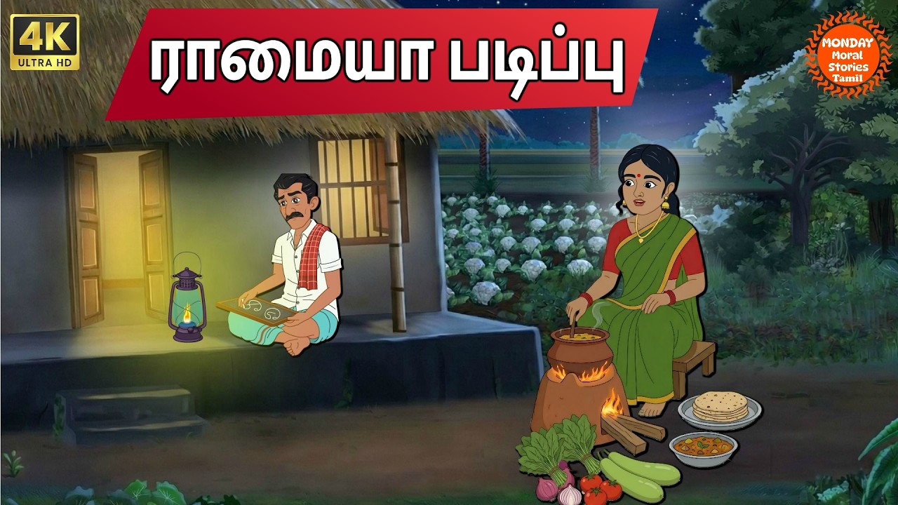 Tamil Stories -  ராமையா படிப்பு - Tamil Moral Stories | Monday Moral Stories Tamil