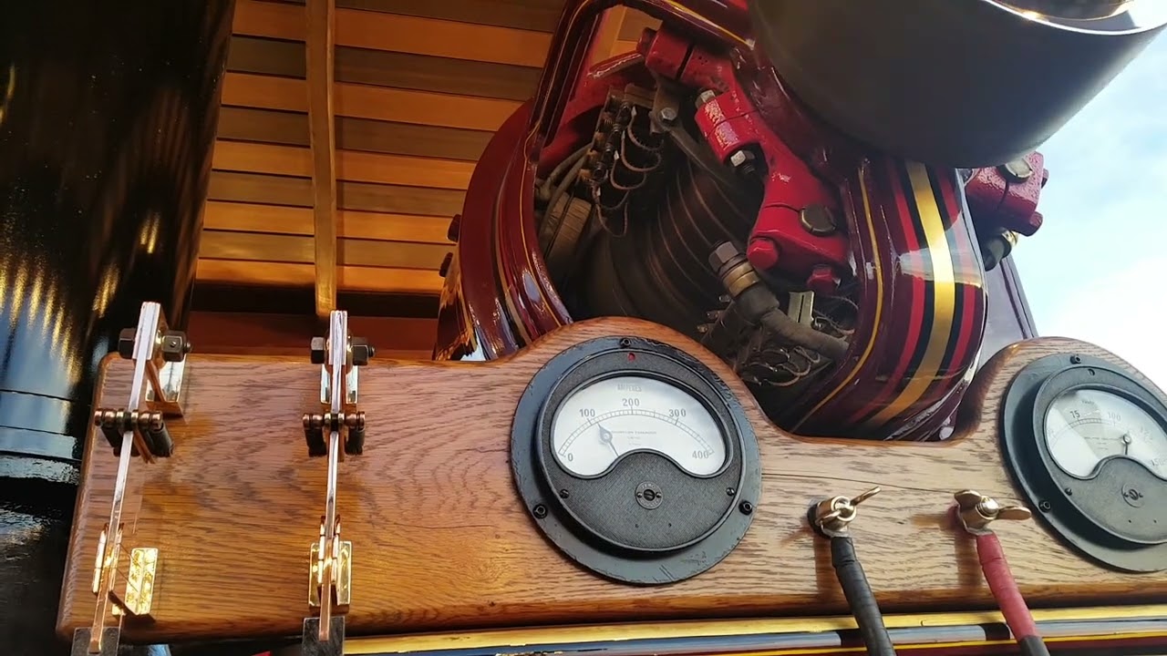 Burrell showmans engine 'Dolphin' generating at the Great Dorset Steam Fair 2018