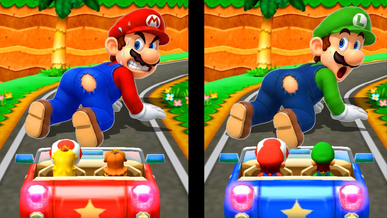 Mario Party The Top 100 All Minigames - Peach VS Mario VS Daisy VS Luigi (Master CPU)