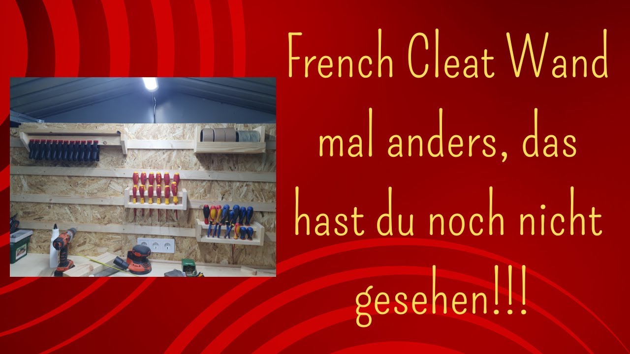 French Cleat mal anders, mit 3x Halterungen, das gab es noch nicht!