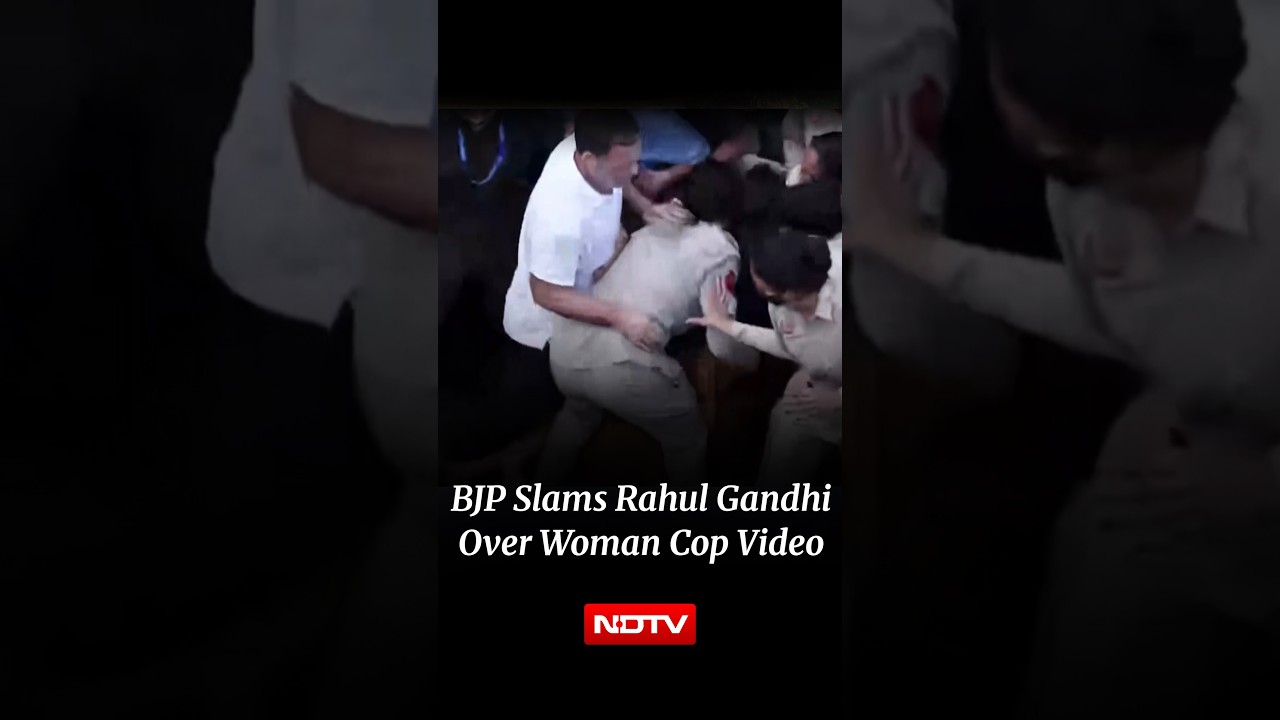 Rahul Gandhi Video Row: BJP Alleges Inappropriate Conduct With Woman Cop