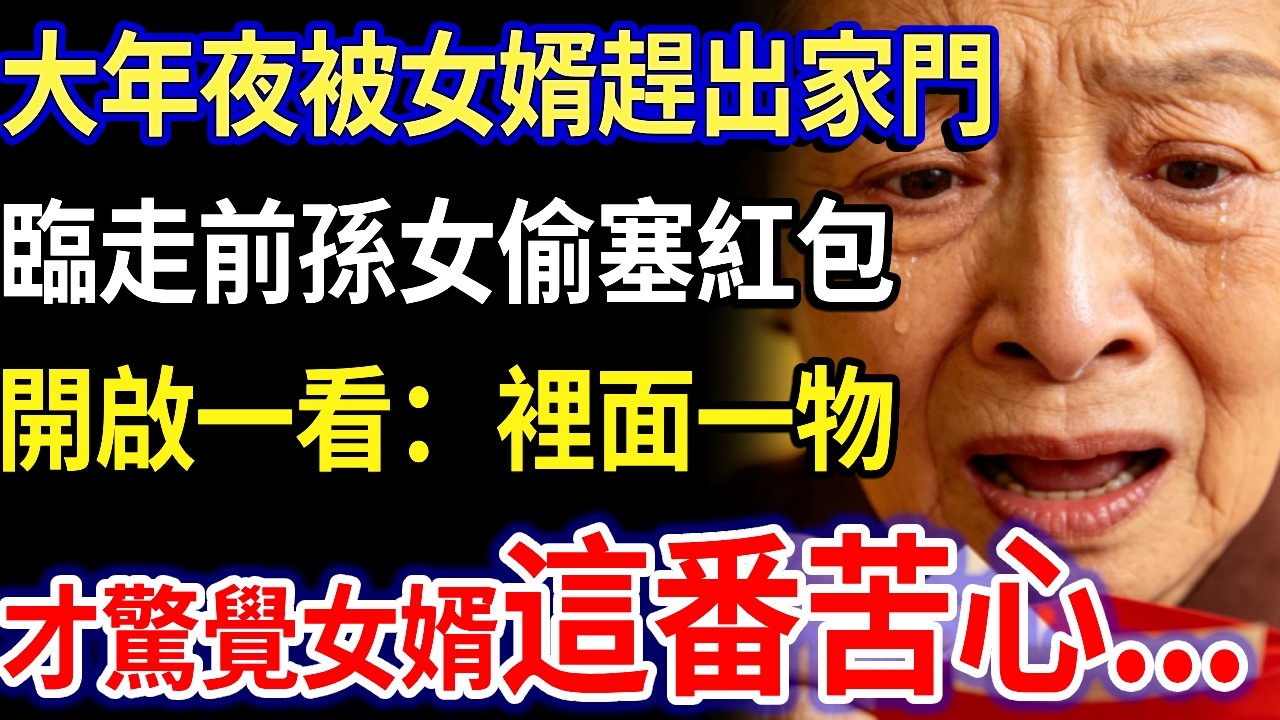 我63歲，大年夜被女婿趕出家門，臨走前孫女偷塞紅包，開啟一看：我卻發現更恐怖真相...#家庭故事 #感人故事 #家庭倫理 #感人故事 #真實生活
