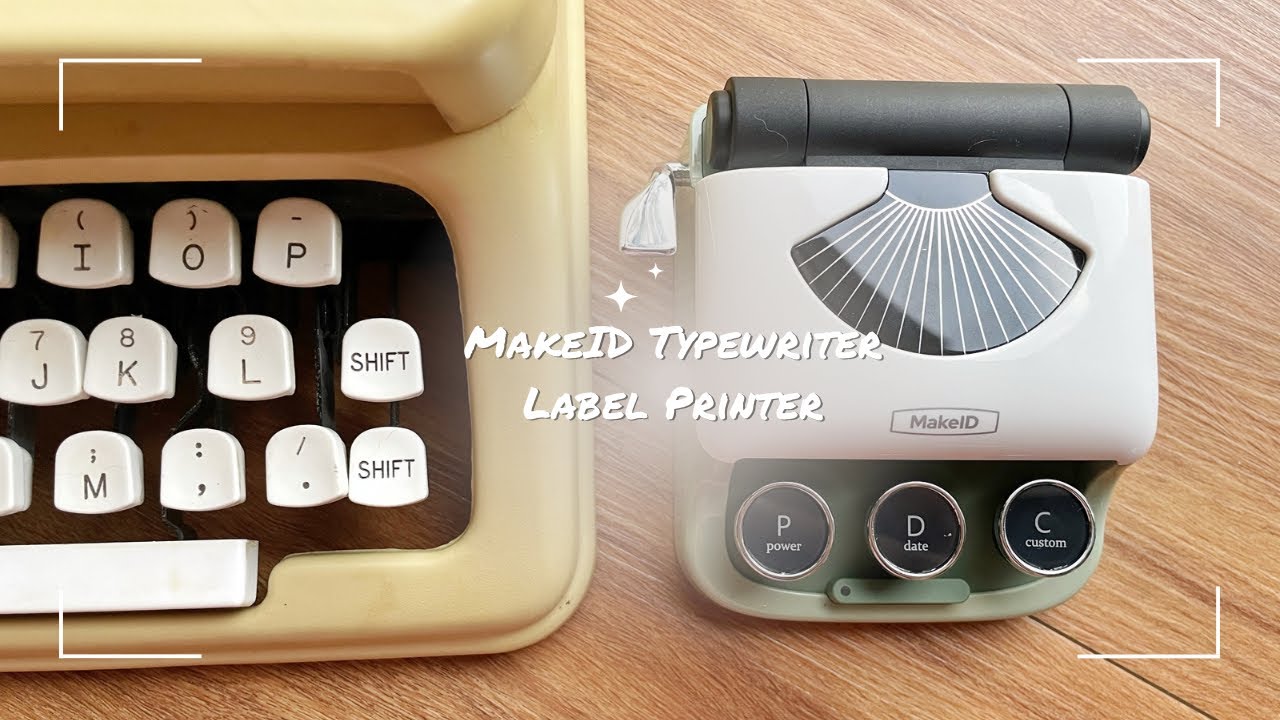 MakeID Q1 Typewriter Label Printer Unboxing & Set Up