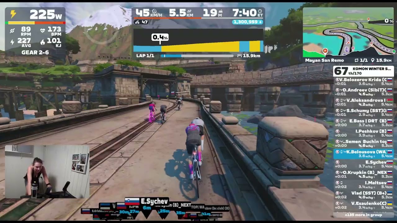 🎬🚴‍♀️Komon Winter Series - Stage 1 (TT) 🗺️Mayan San Remo