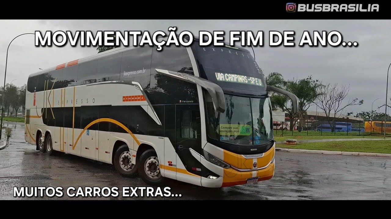 MOVIMENTAÇÃO DE FIM DE ANO NA RODOVIÁRIA INTERESTADUAL DE BRASILIA I MUITOS ÔNIBUS EXTRAS