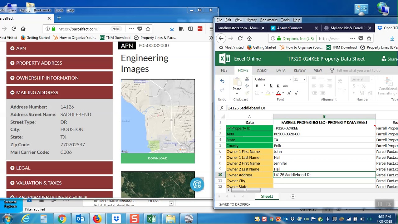 FP Training DD #1 Property Data from Parcel Fact