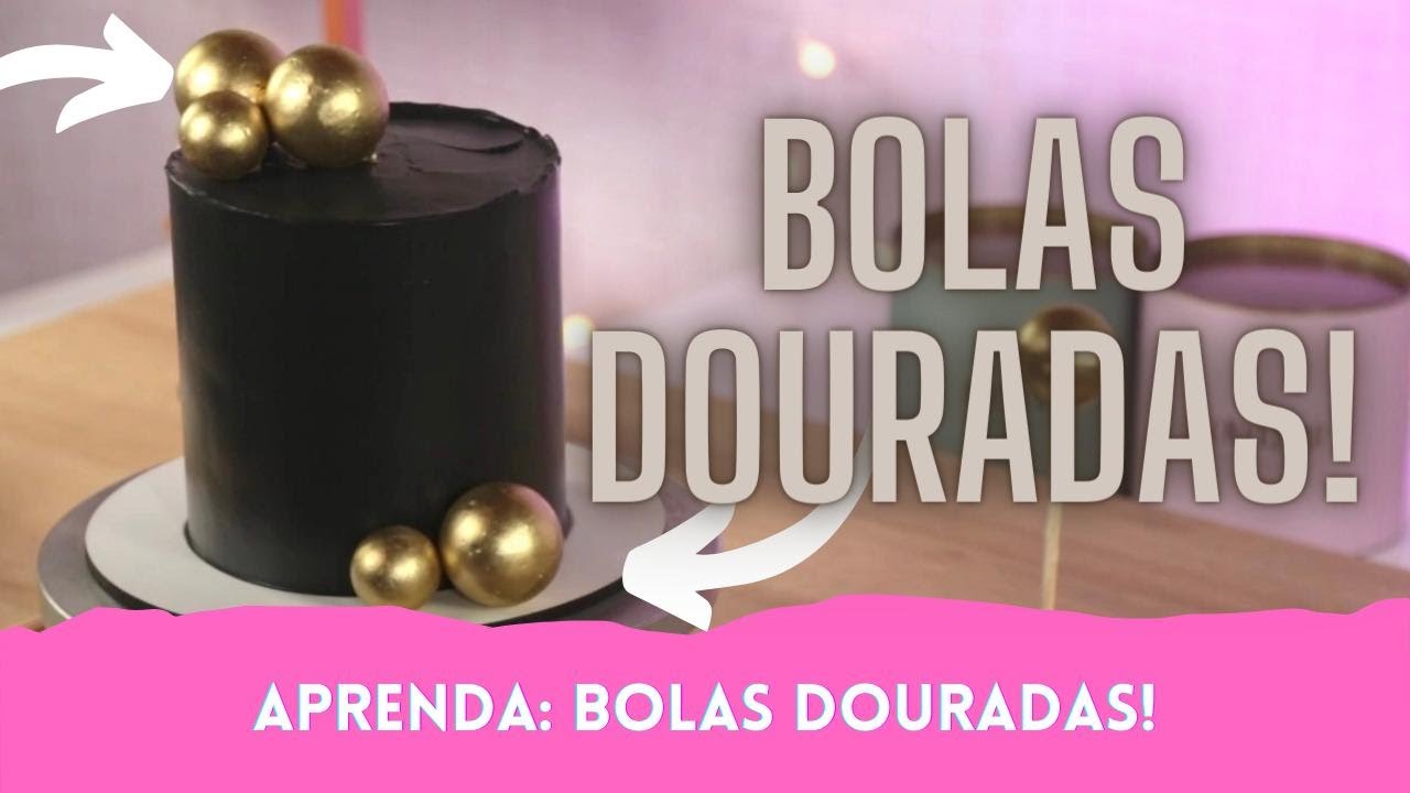 Eleve o Nível do seu Bolo Com essas Esferas Douradas!!