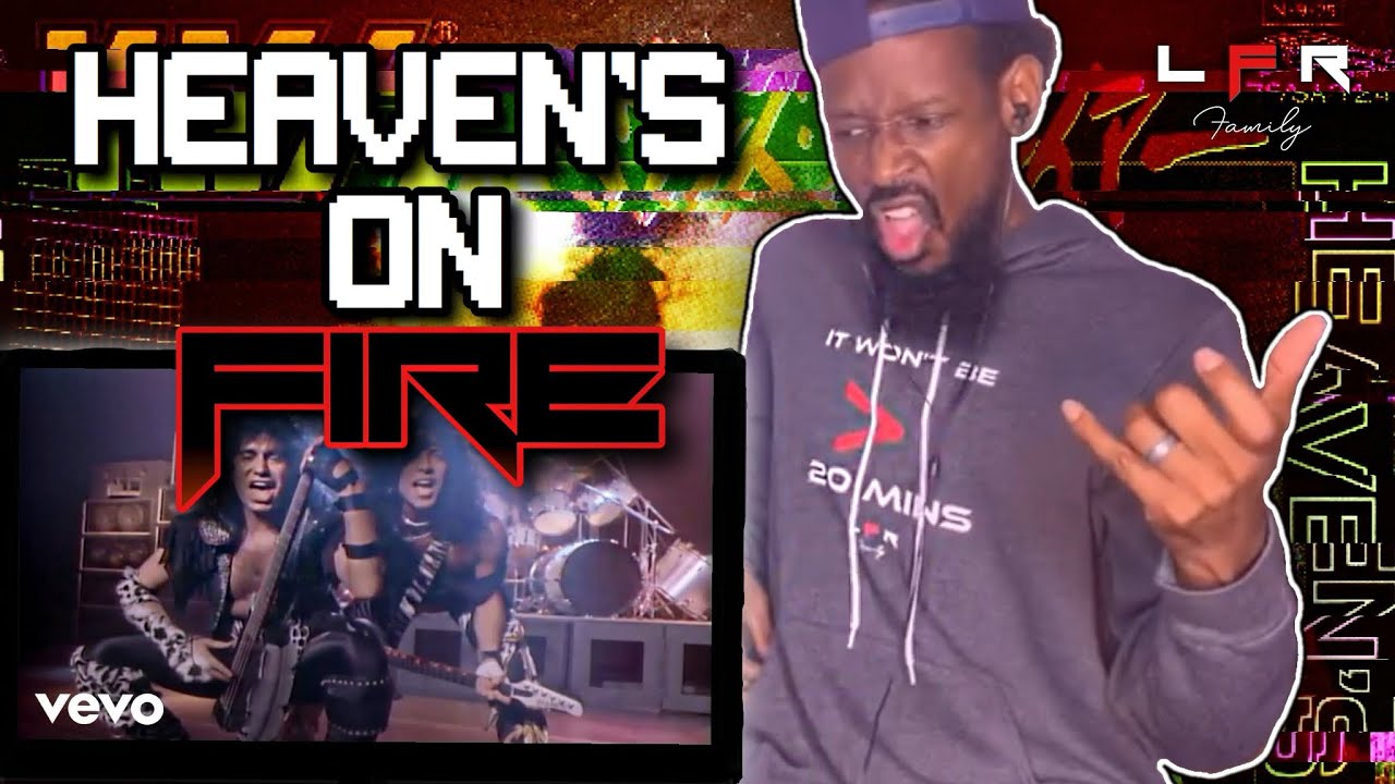 KISS - Heaven’s On Fire (Official Video) | My FIRST KISS Reaction 🔥🔥