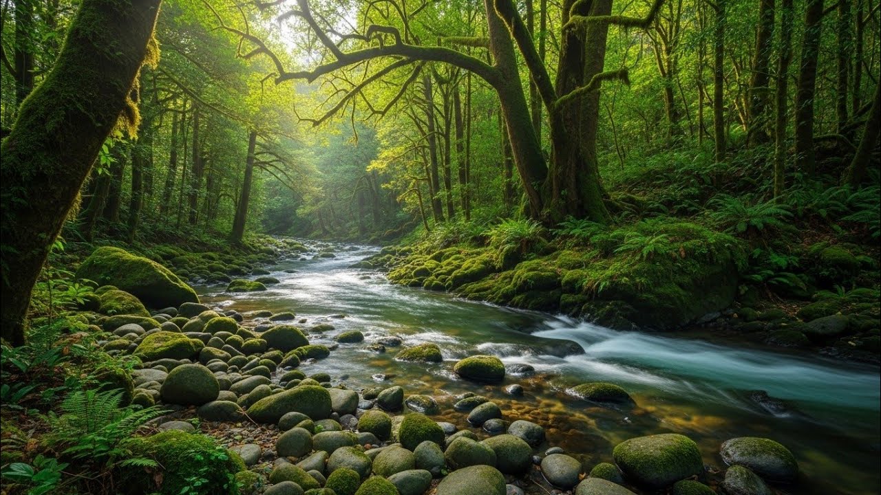 Sleep Like a Baby with Gentle River Water Sounds | Natural Insomnia Relief