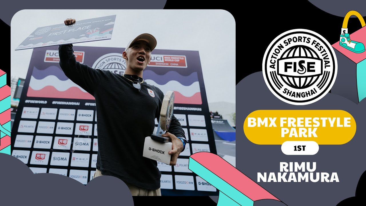 Rimu Nakamura - 1st place UCI BMX Freestyle Park World Cup Men Final