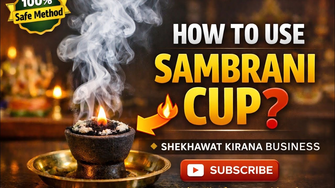 HOW TO USE SAMBRANI CUP? इसको कैसे जलाया जाता है? 99% लोग करते है गलती 🤔