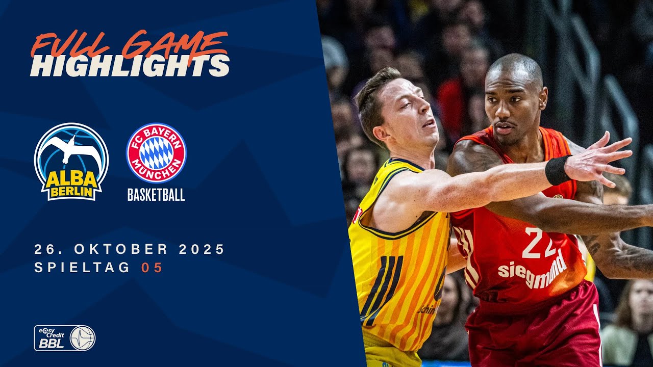 ALBA BERLIN vs. FC Bayern M&uuml;nchen Basketball - Full Game Highlights - Spieltag 5, 25/26