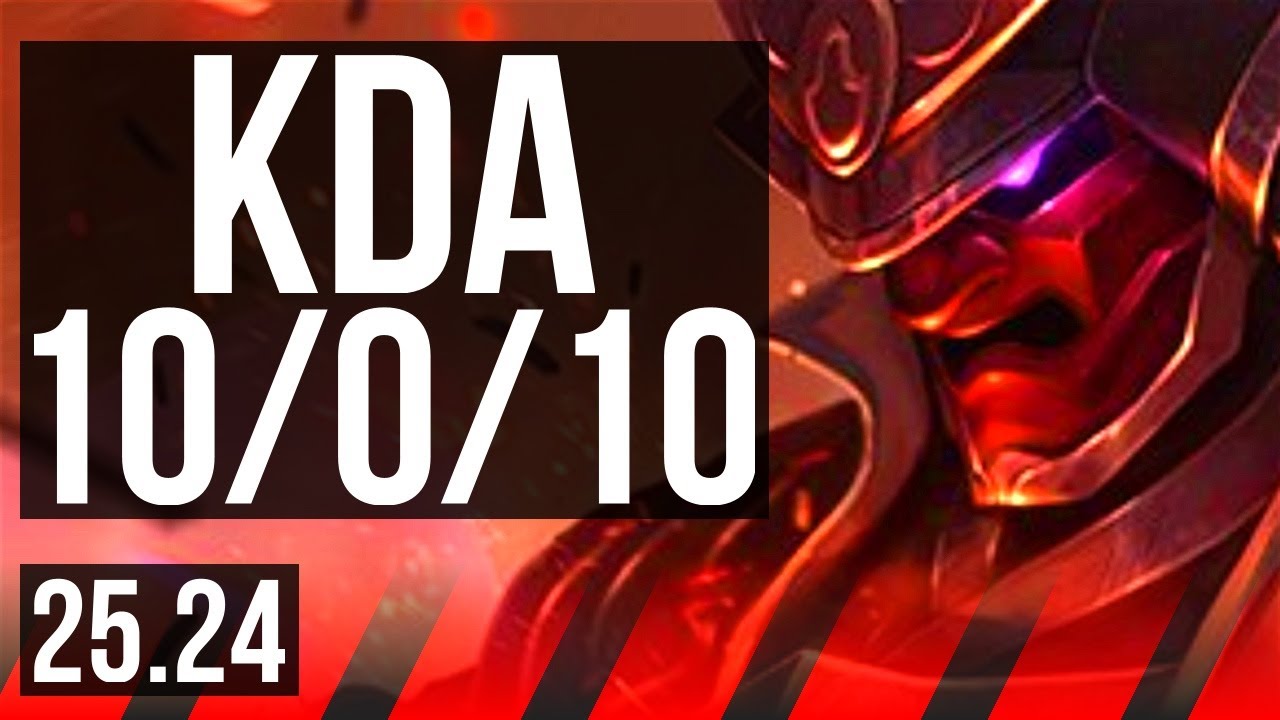 SHEN vs JAX (TOP) | Perfect KDA: 10/0/10, 31K damage | NA Challenger | 25.24
