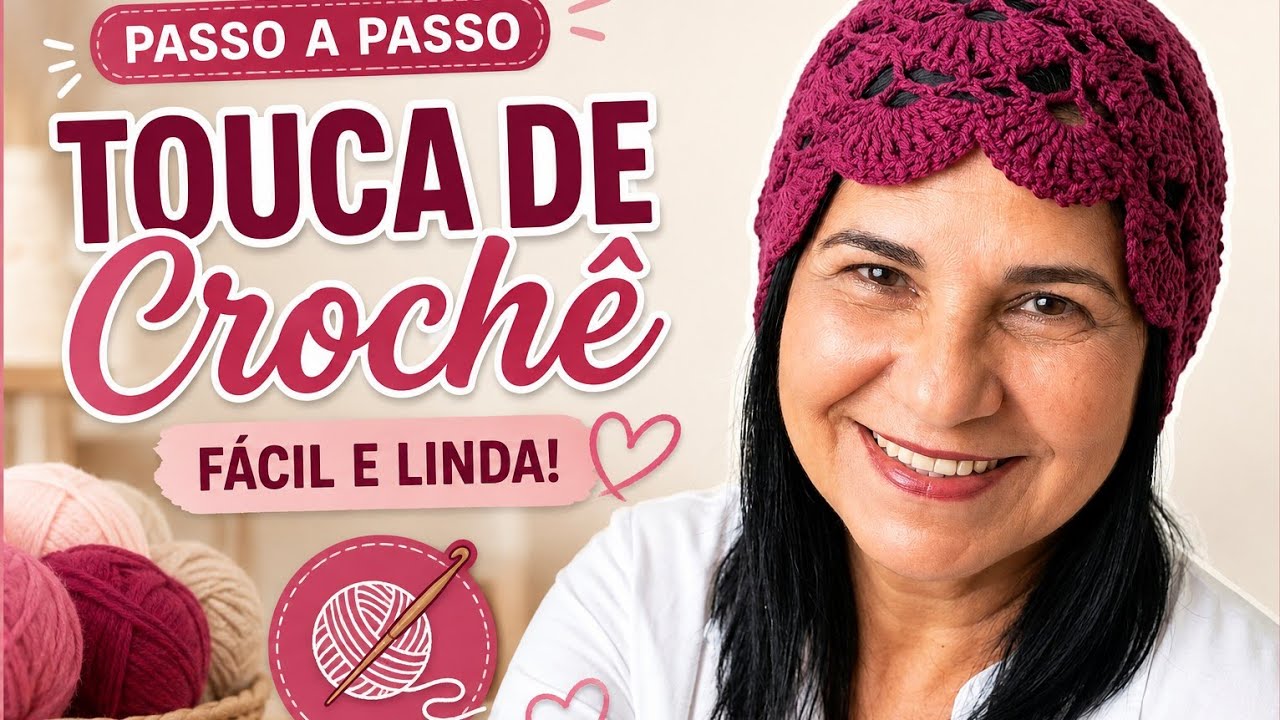 Touca de Croch&ecirc; HEADPIECE -TENDENCIA