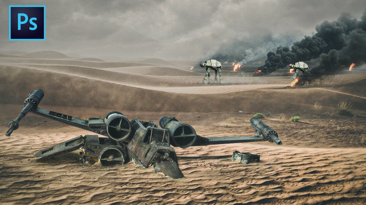 Photoshop Tutorial: Make a 'Sci-Fi Western' Star Wars Themed Manipulation